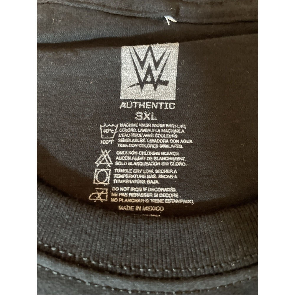WWE OC Samurai T-shirt Size 3XL Black & Red NOS - Picture 5 of 7